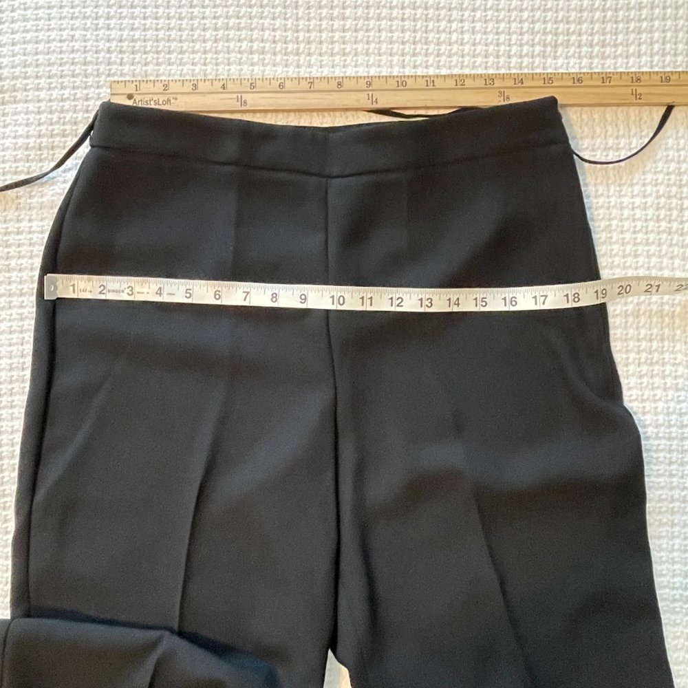 Talbots Hollywood Black High Waist Straight Leg Office Pants Trousers Size 10 - Picture 12 of 14
